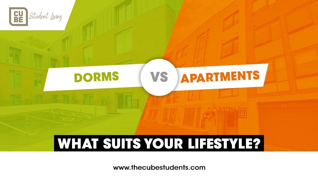 University Student Choosing Between a Dormitory and an Apartment